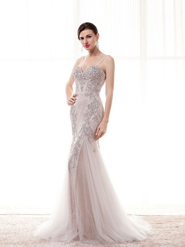 Dusty Pink Sparkly Fit and Flare Black Tie Formal Evening Dress