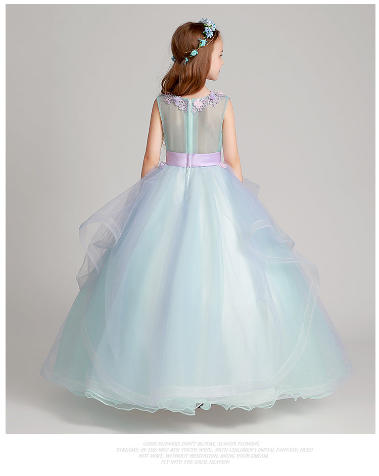 Flower Girl Princess Ball Gown Party Dress Birthday Dress