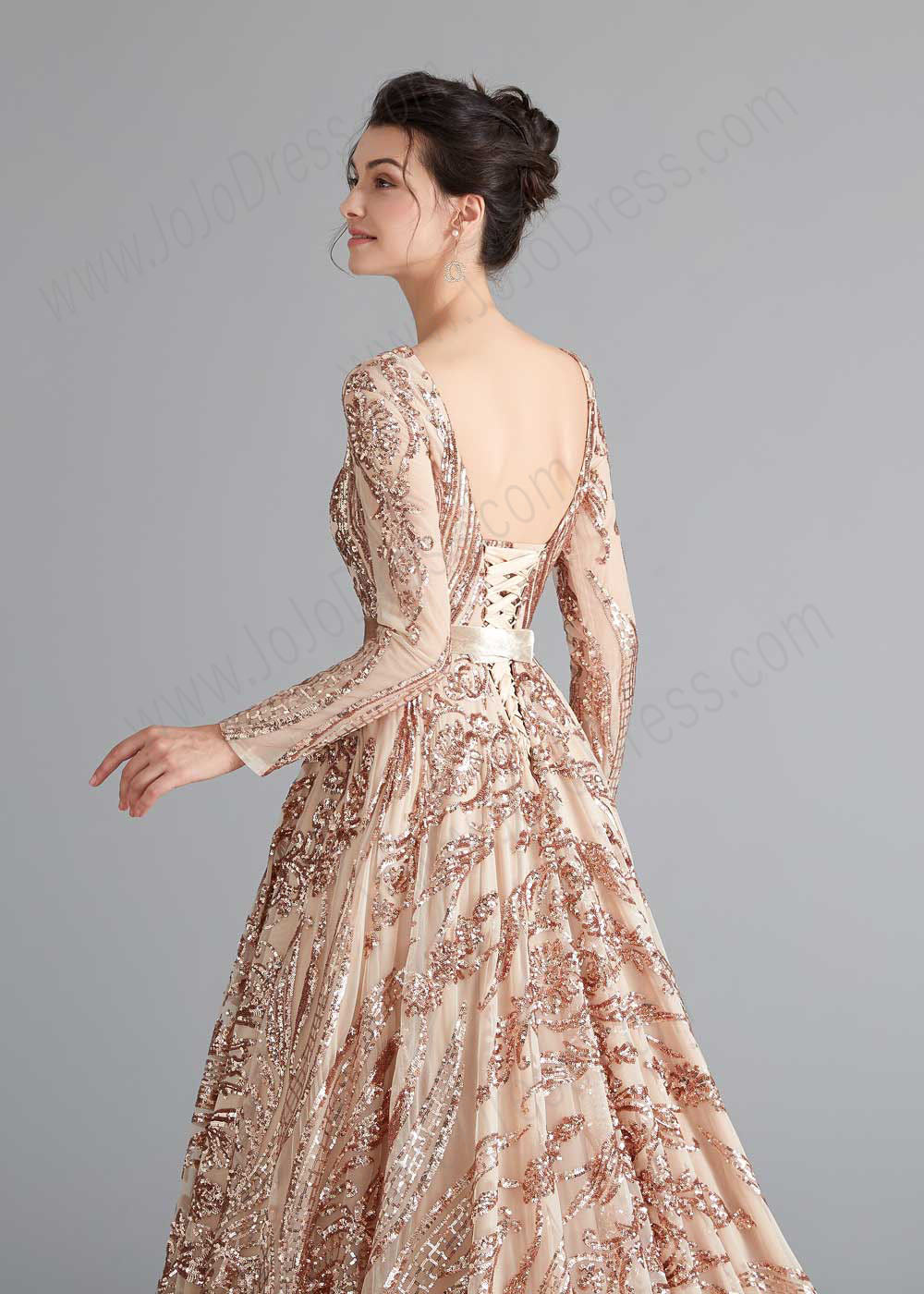 A-line Gold Shimmery Sequin Home Coming Dress Custom Size / Gold A-line Gold Shimmery Sequin Home Coming Dress Custom Size / Gold