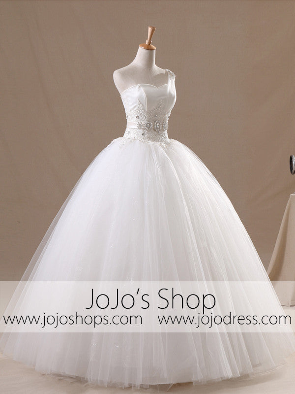 One Shoulder Dress | Princess Dress | Debutante Ball Gown