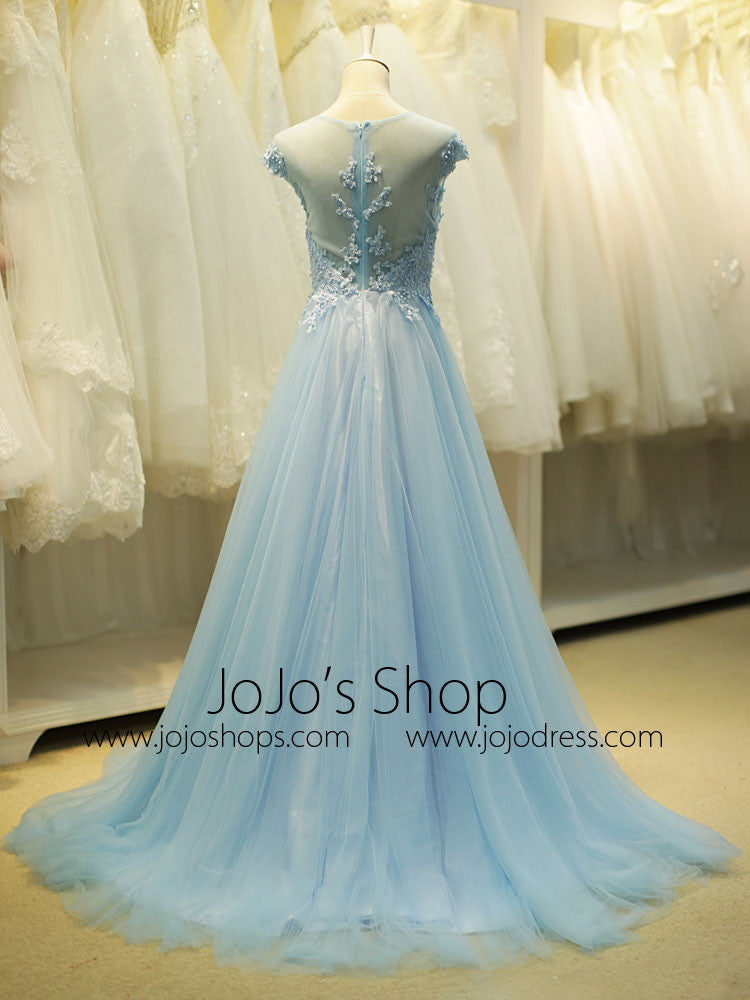 Fairytale Ice Blue Formal Long Evening Prom Evening