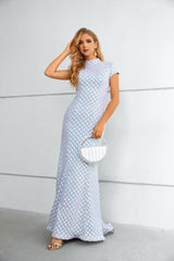 Modest Fitted Mermaid Iridescent Formal Prom Evening Dress EN5605