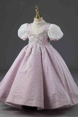 Lavender Girls Pageant Princess Evening Ball Gown CL2005