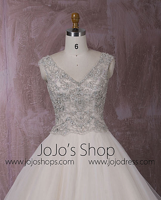 Stunning Tulle Ball Gown Dress with Jeweled Embroideries | QT815006