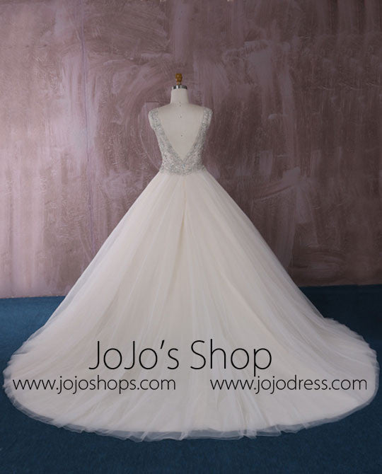 Stunning Tulle Ball Gown Dress with Jeweled Embroideries | QT815006