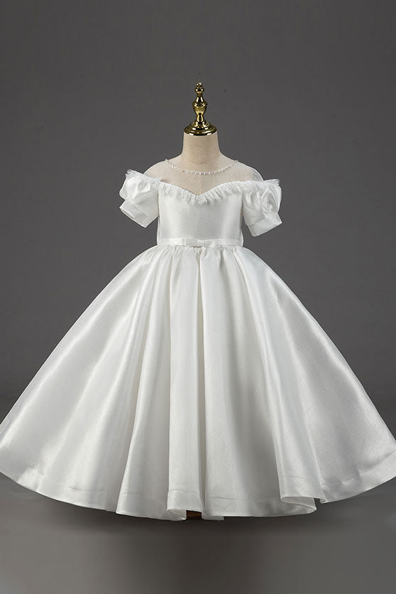 Kids Girls Formal Dress One Shoulder Chiffon Princess Dress for Wedding  Evening | eBay