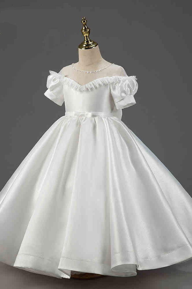 Girls Formal Ball Gown Evening Dress Miniature Wedding Dress CL2006