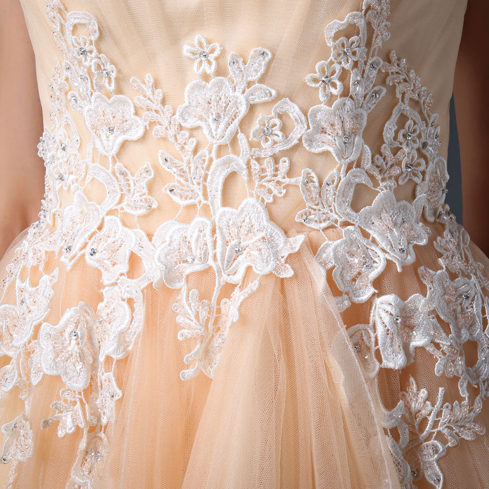 Modest Knee Length Tulle Prom Formal Dress CC3004 Modest Knee Length Tulle Prom Formal Dress CC3004