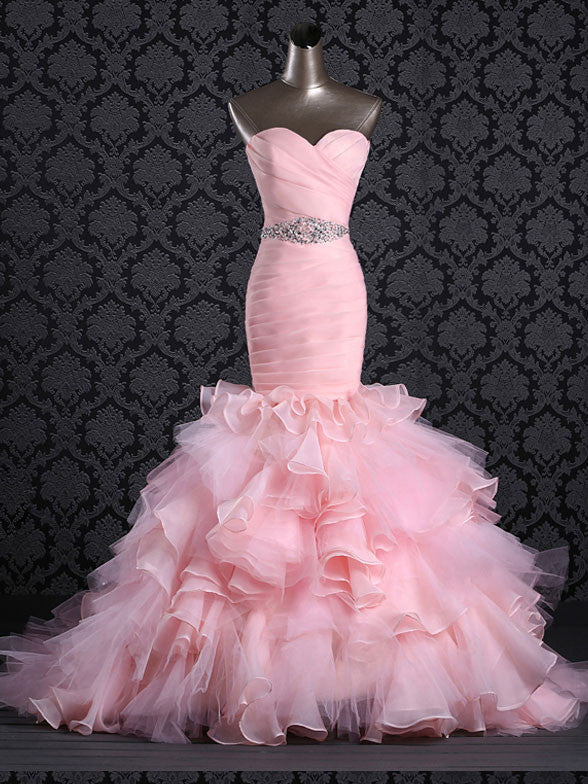 Strapless Pink Prom Dress Evening Dress Fit and Flare Evening Dress | G2022 Size 6 / Pink Strapless Pink Prom Dress Evening Dress Fit and Flare Evening Dress | G2022 Size 6 / Pink