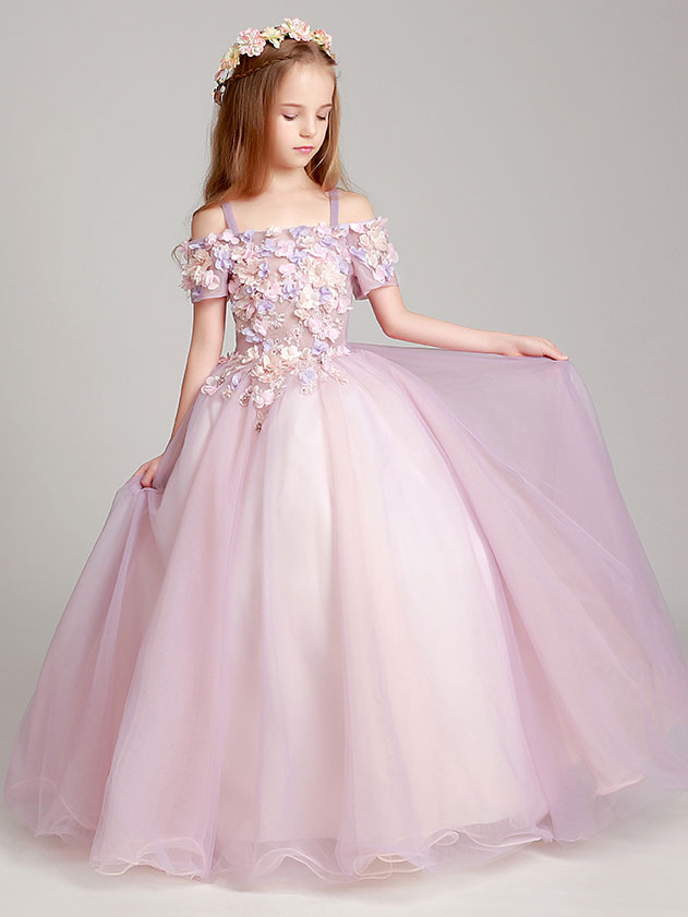 Flower Girl Princess Ball Gown Party Dress Birthday Dress