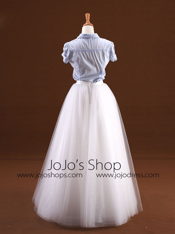 Versatile Plain Tulle Skirt 