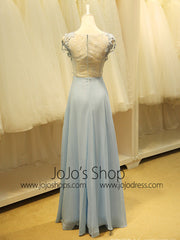 Modest Daisy Floral Lace Formal Evening Prom Dress