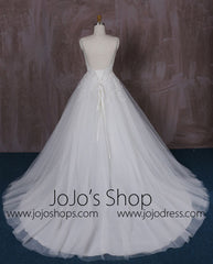 Lace Ball Gown Dress with Jeweled Neckline | QT85280