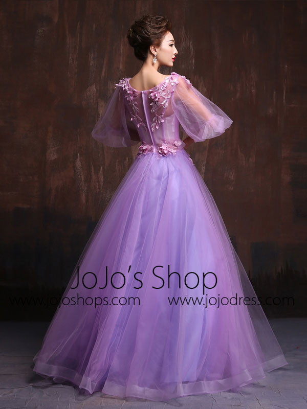 Victorian Style Purple Modest Quinceanera Ball Gown Prom Dress Home Coming Dress Sweet Sixteen Dress X020