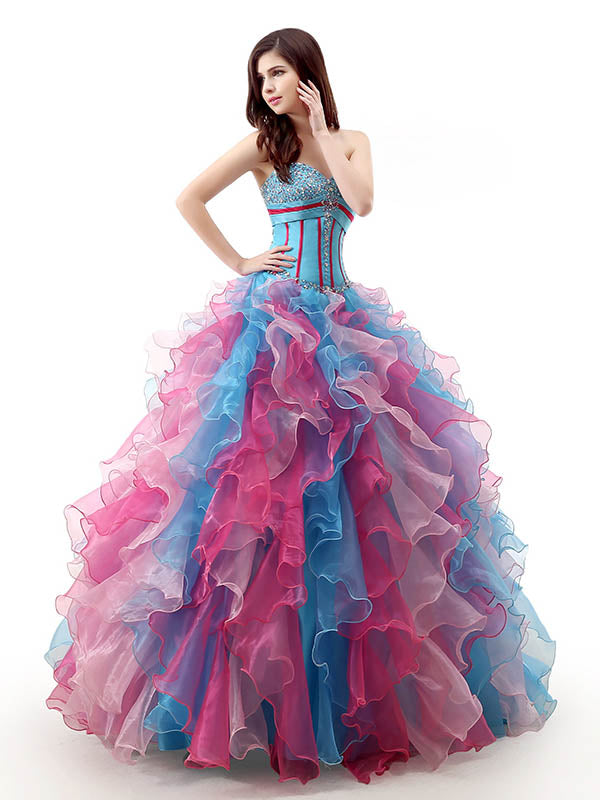 Beading Ball Gown Multi-Color Wedding Dresses for sale | eBay