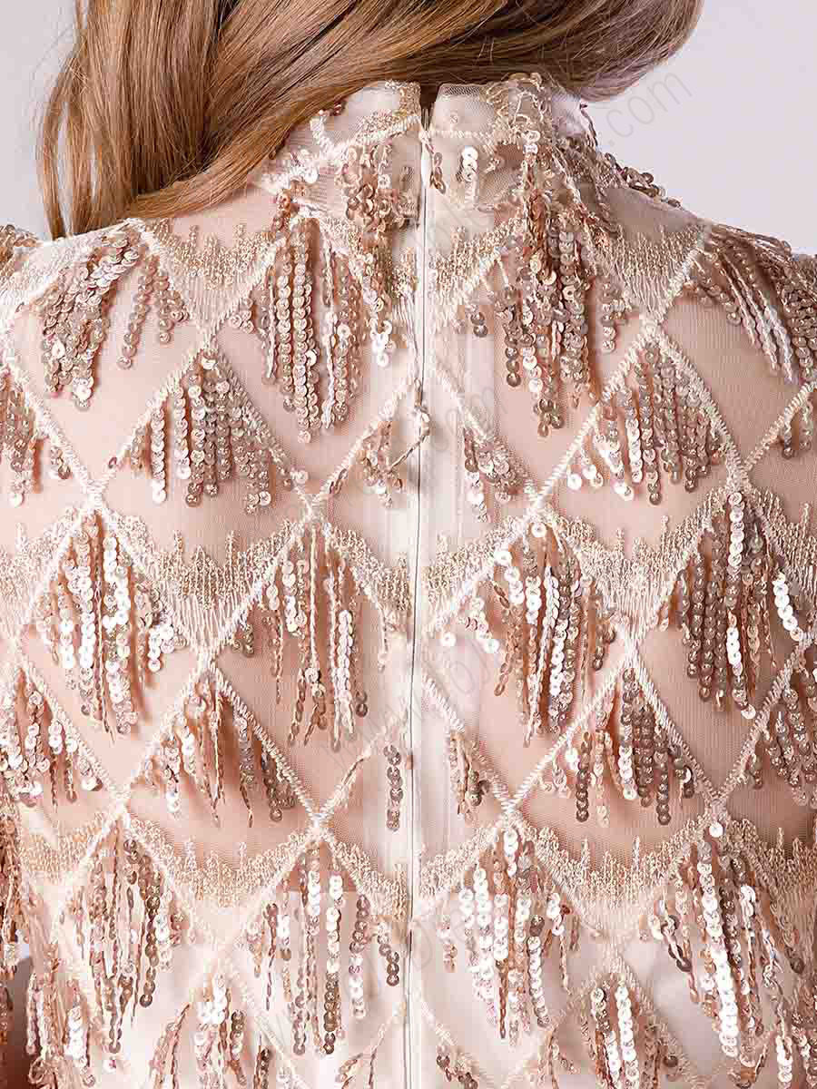 Red and Gold Ball Gown Prom Dress 