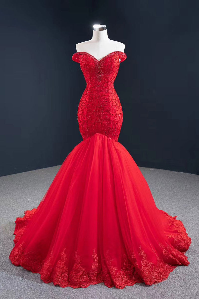 red-lace-mermaid-wedding-prom-evening-dr