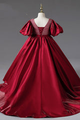 Luxurious Red Ball Gown Formal Evening Dress for Little Girls CL2003