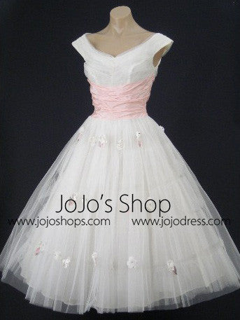 White top 50s dress