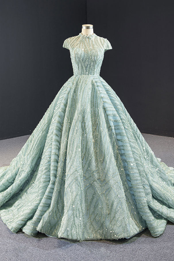 Sparkly Sage Green Black Tie Ball Gown Evening Dress RS2011 Sparkly Sage Green Black Tie Ball Gown Evening Dress RS2011