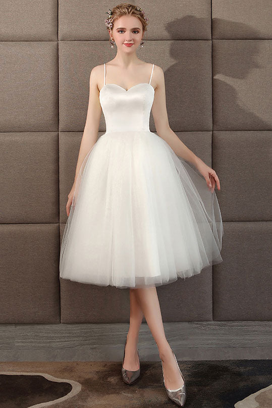Ballerina Style Short Tulle Wedding Dress