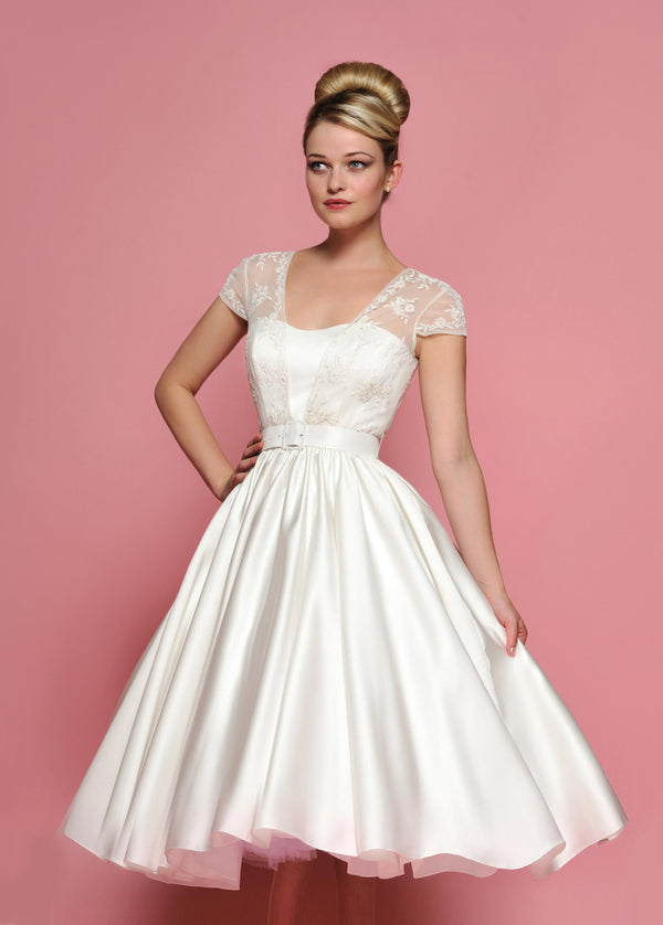 Short Lace Dress Reception Dress DV2074