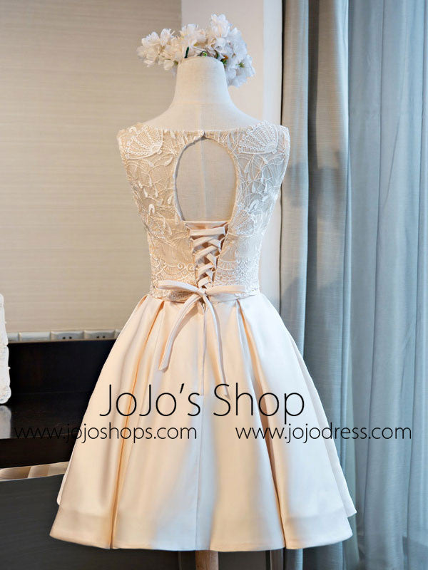 Short Lace Wedding Reception Dress Size 24W / Ivory Short Lace Wedding Reception Dress Size 24W / Ivory
