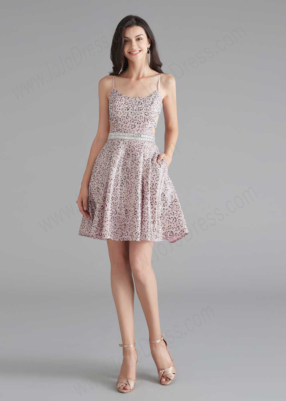 Cute Short Pink and Silver Cocktail Dress Size 16 / Pink Cute Short Pink and Silver Cocktail Dress Size 16 / Pink