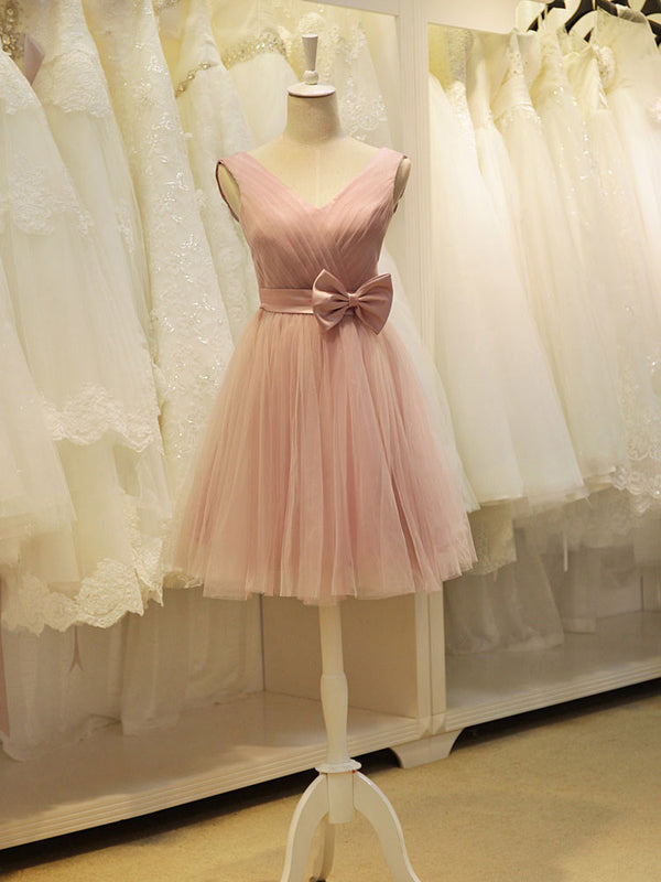 Short Tulle Bridesmaid Dress YW1706