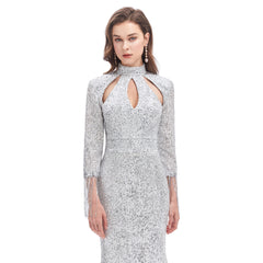 White Maxi Fitted Formal Prom Dress EN4616