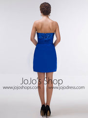 Sexy Short Blue Cocktail Dress 