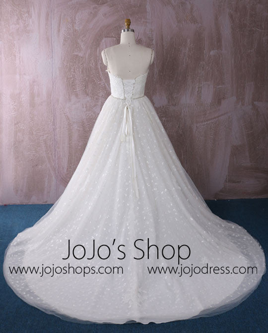 Classic French Alencon Lace Ball Gown Dress | QT85205