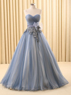 Strapless Gray Home Coming Ball Gown Dress | RS6802-C
