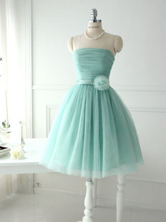 Green Vintage Short Prom Formal Dress Bridesmaid Dress BM102
