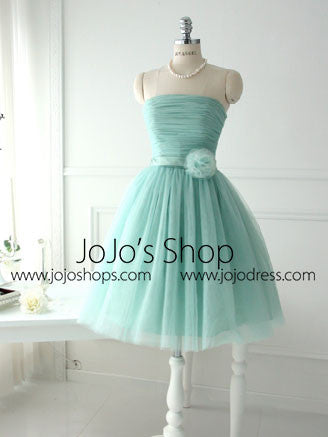 Green Vintage Short Prom Formal Dress Bridesmaid Dress BM102