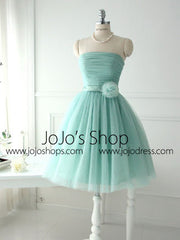 Green Vintage Short Prom Formal Dress Bridesmaid Dress BM102