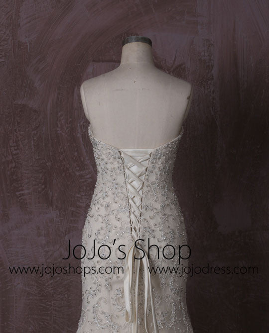 Strapless Mermaid Dress with Beaded Embroideries | QT815004