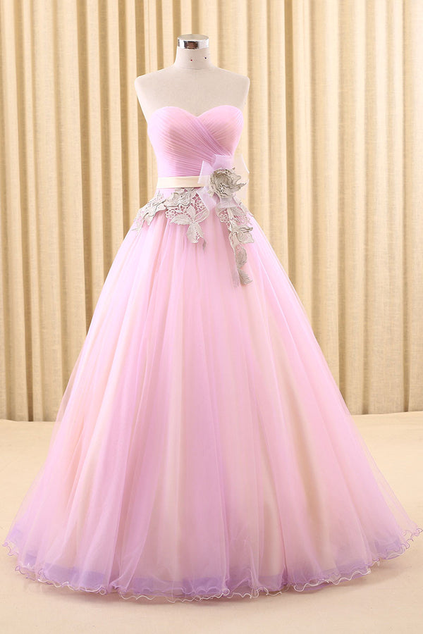 Strapless Pink Home Coming Ball Gown Dress | RS6802