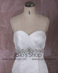 Strapless Satin Mermaid Dress with Tiered Ruffle Skirt | QT815003