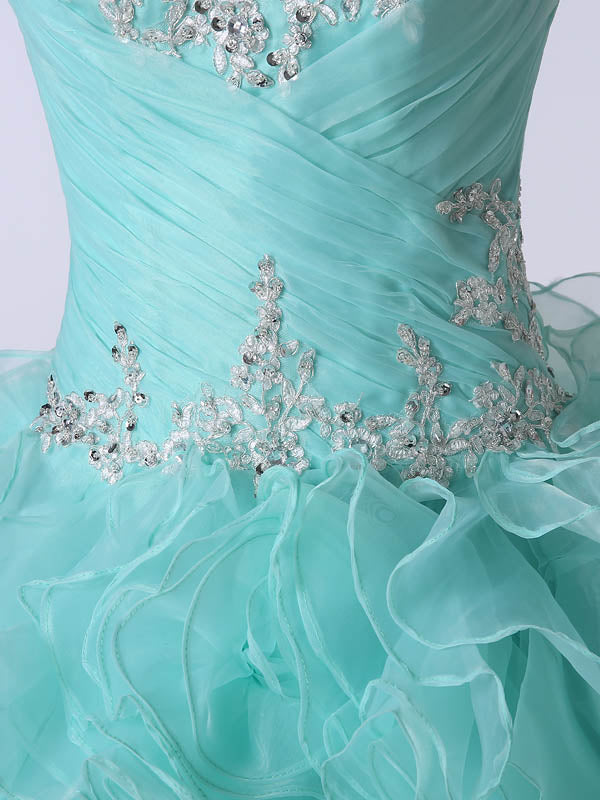 Strapless Turquoise Formal Quinceanera Ball Gown Dress Size 18W / Turquoise Strapless Turquoise Formal Quinceanera Ball Gown Dress Size 18W / Turquoise