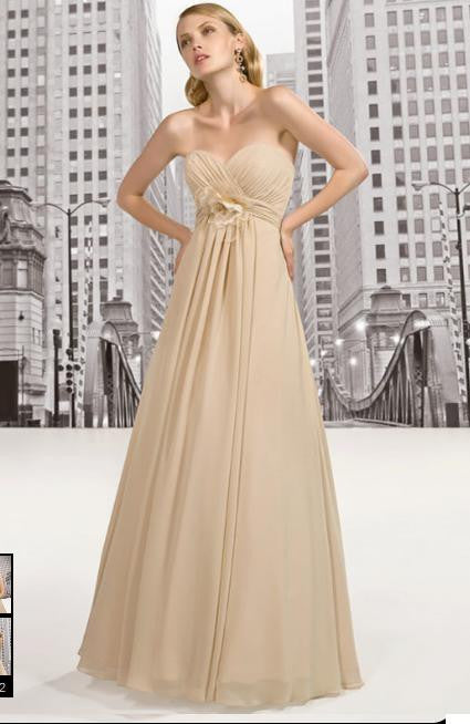 Strapless Empire Waist Prom Dress Evening Dress Formal Dress G2019