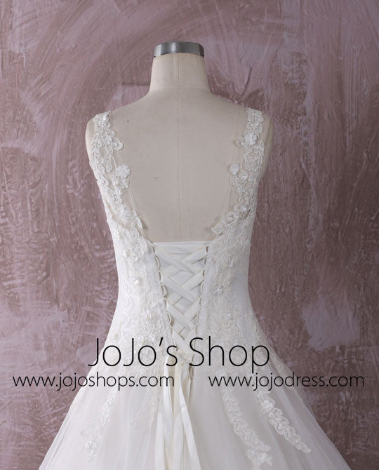 Sweetheart Lace Ball Gown Dress with Lace Straps | QT85251