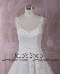 Sweetheart Lace Ball Gown Dress with Lace Straps | QT85251