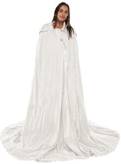 Ivory Medieval Velvet Cloak Cape CP1001