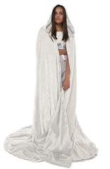 Ivory Medieval Velvet Cloak Cape CP1001
