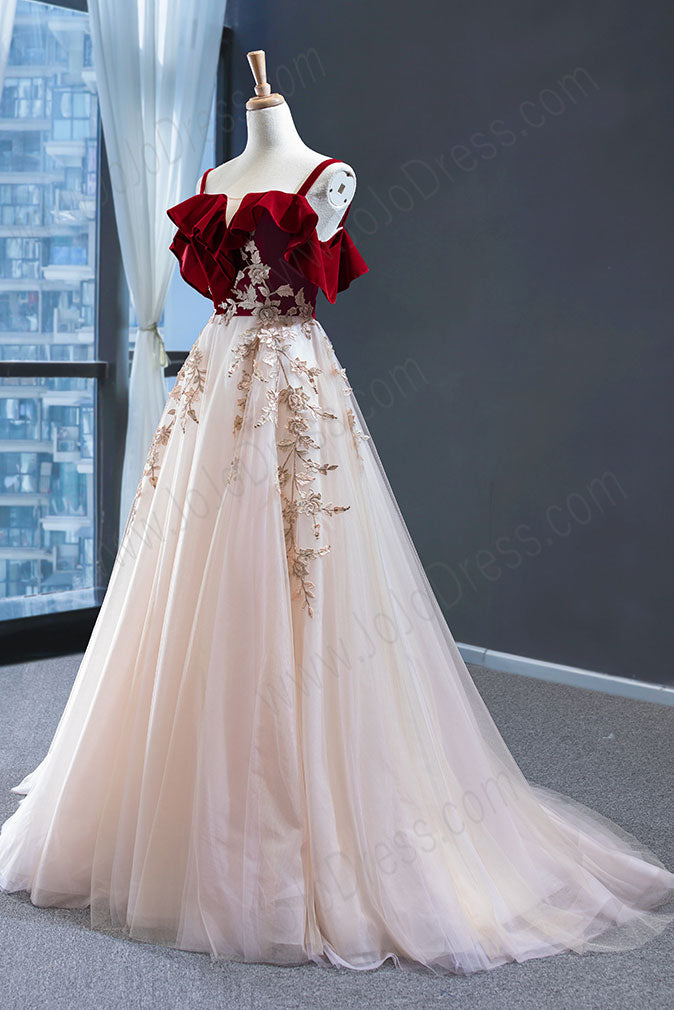 Red Carpet Tulle Formal Prom Evening Dress RS2008