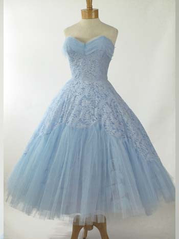 Retro Vintage Style 50s Tea Length Bridesmaid Prom Party Dress | DV1005