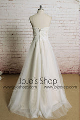 Strapless Vintage Style French Alencon Lace Dress | EE3005