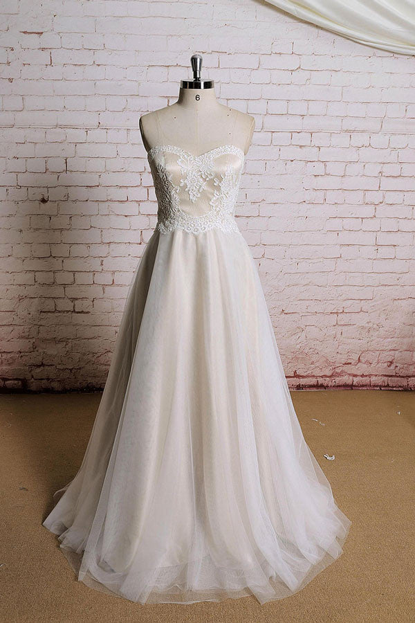 Strapless Vintage Style French Alencon Lace Dress | EE3005
