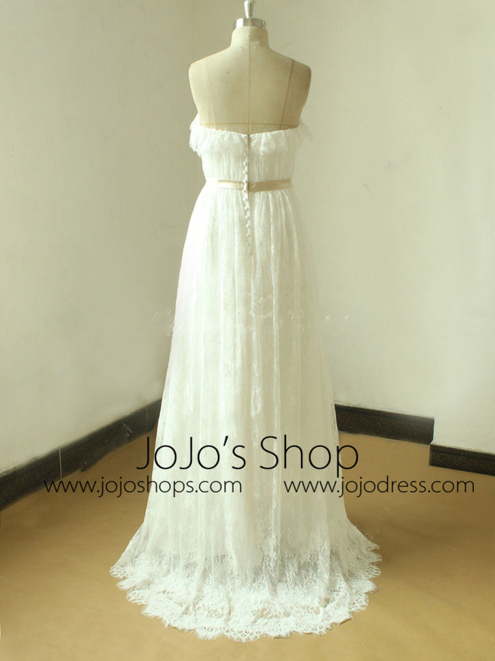 Vintage Style Strapless Lace Dress | EE3008